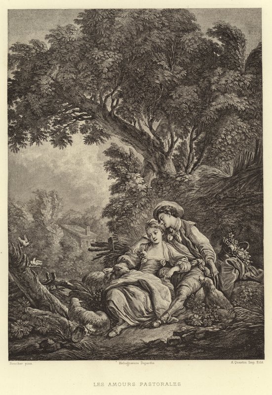 Gli amori pastorali da Francois (after) Boucher
