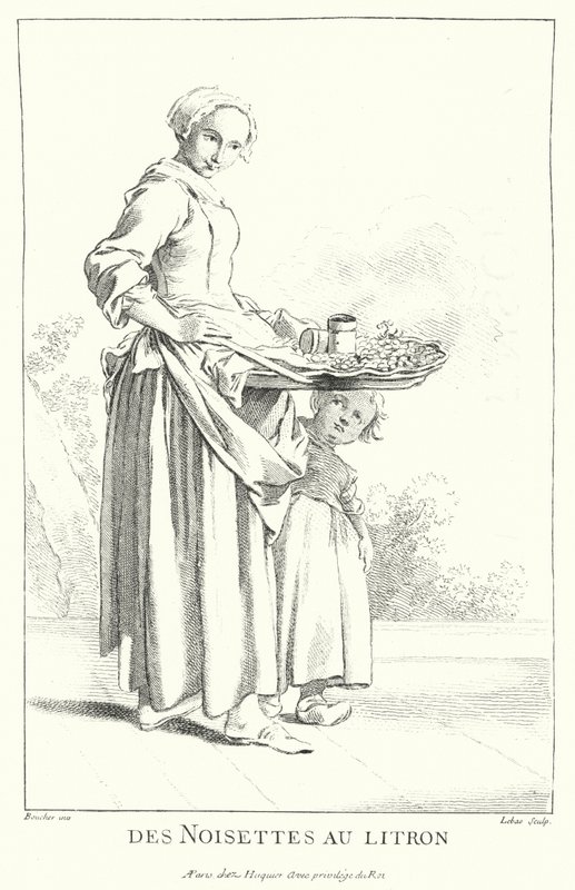 Venditore di noci da Francois (after) Boucher