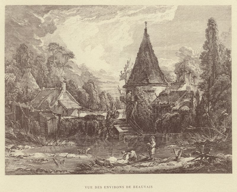 Vue des Environs de Beauvais da Francois (after) Boucher
