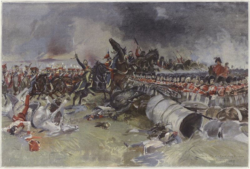 Battaglia di Waterloo da Francois Flameng