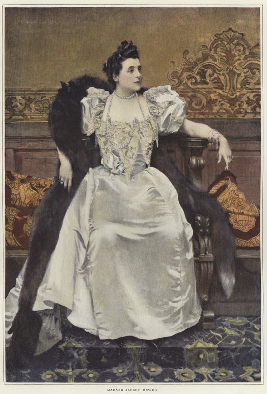 Ritratto di Madame Mathilde Madeleine Menier da Francois Flameng