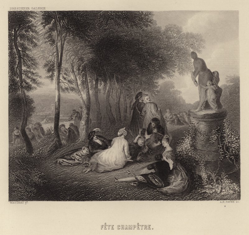 Festa campestre da Francois Louis Joseph Watteau