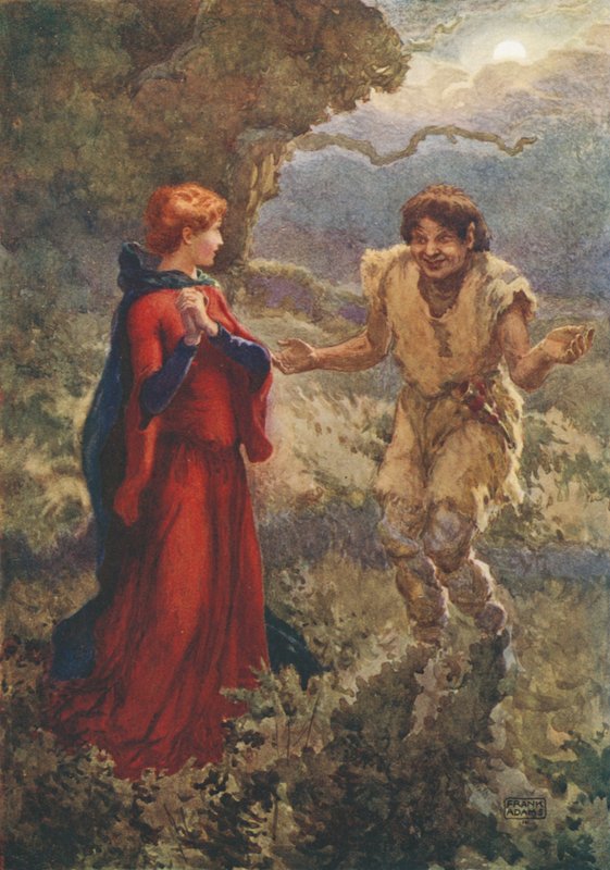 Comus nei boschi, da Comus di John Milton da Frank Adams