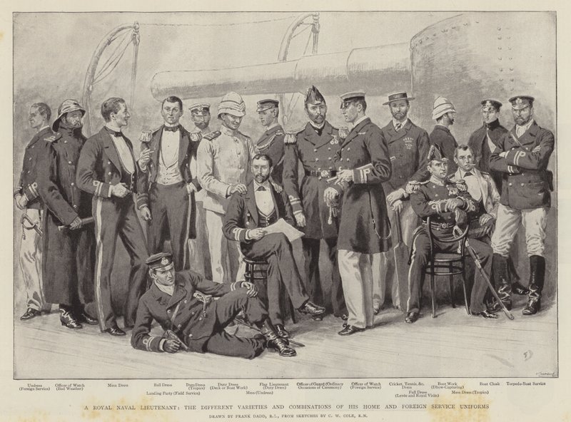Un tenente della Royal Navy da Frank Dadd