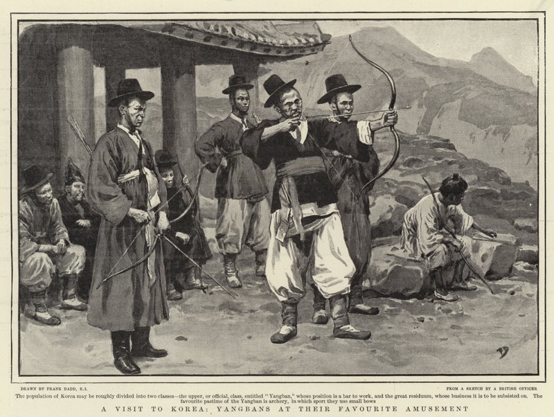 Una visita in Corea, Yangbans al loro divertimento preferito da Frank Dadd