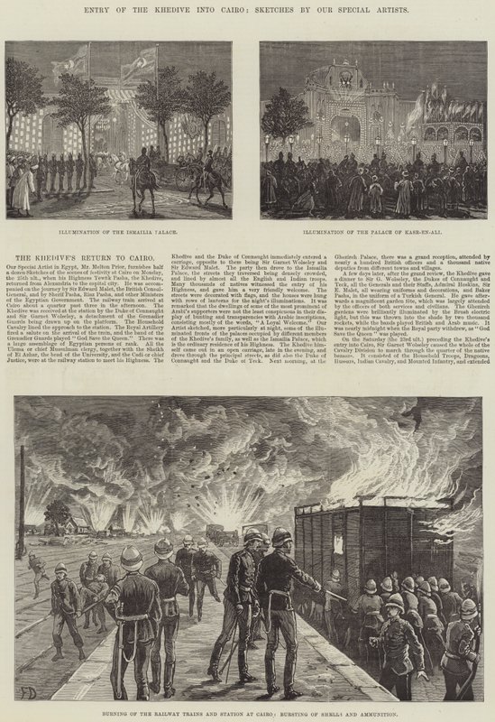Ingresso del Chedivè al Cairo da Frank Dadd