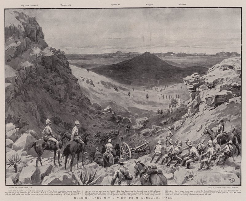 Avvicinandosi a Ladysmith, vista dalla fattoria di Longwood da Frank Dadd