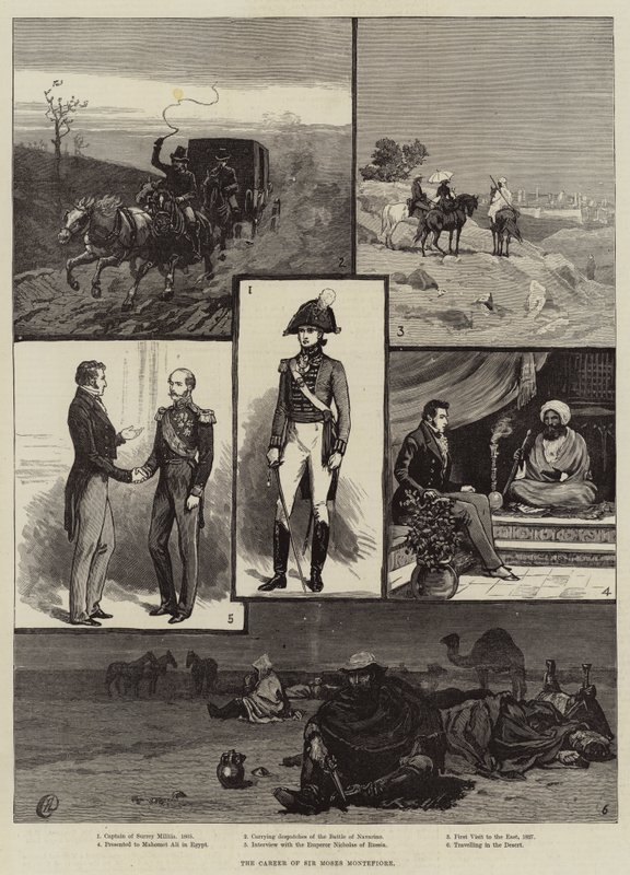 La carriera di Sir Moses Montefiore da Frank Dadd