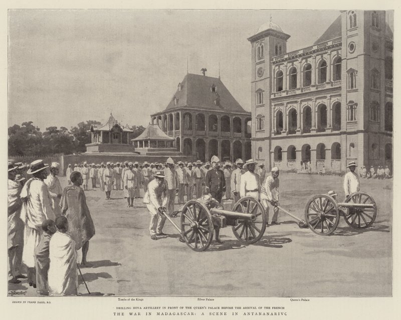La Guerra in Madagascar, una Scena ad Antananarivo da Frank Dadd