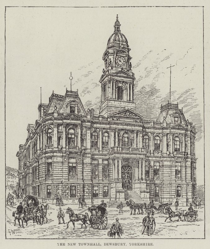 Il nuovo municipio, Dewsbury, Yorkshire da Frank Watkins