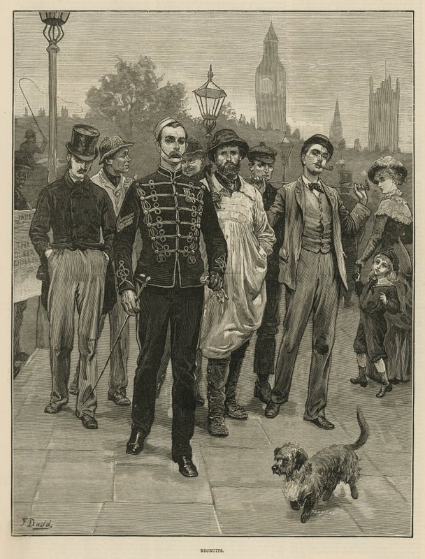 Reclute (incisione) da Frank Dadd