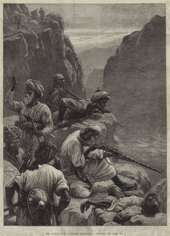 La guerra afgana, uomini delle colline attaccano un convoglio da Frank Dadd