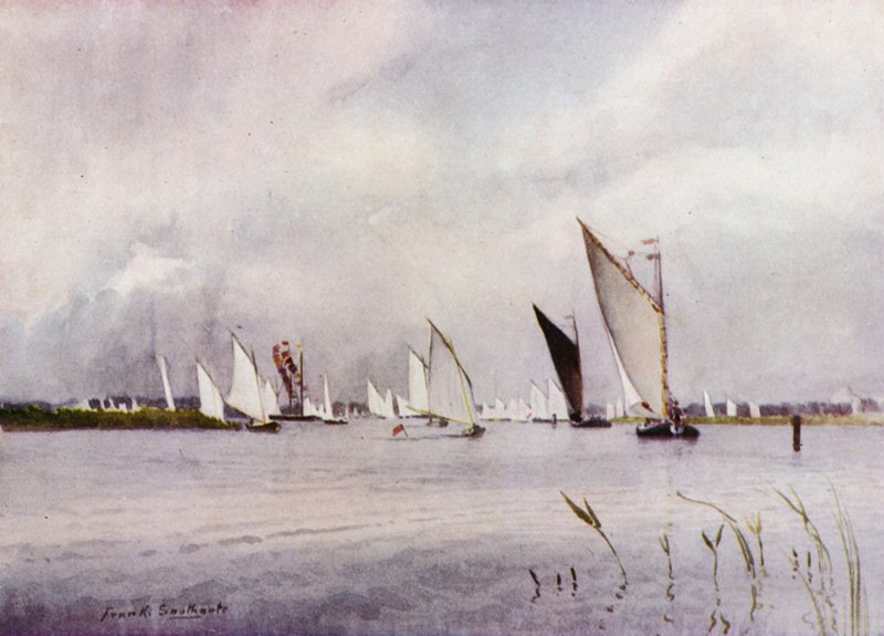 Norfolk Broads: Regata a Hickling da Frank Southgate