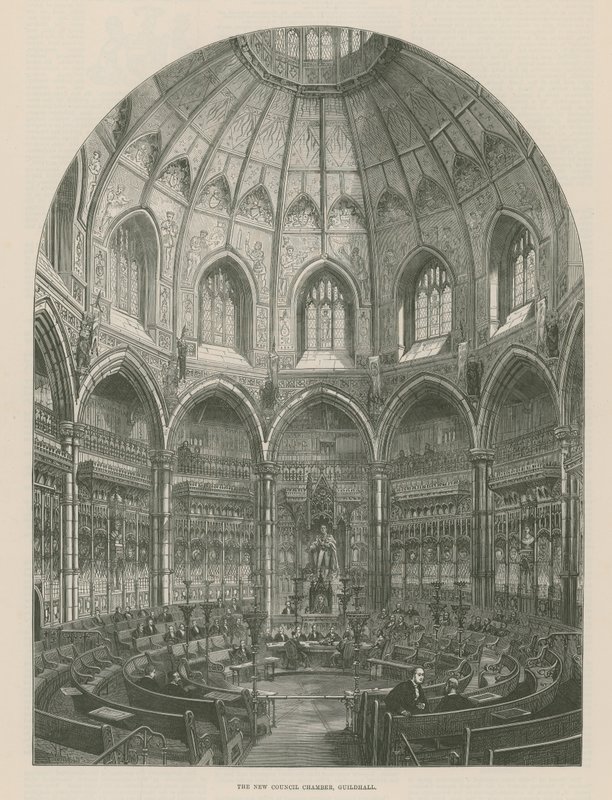 La nuova sala del consiglio, Guildhall, Londra da Frank Watkins