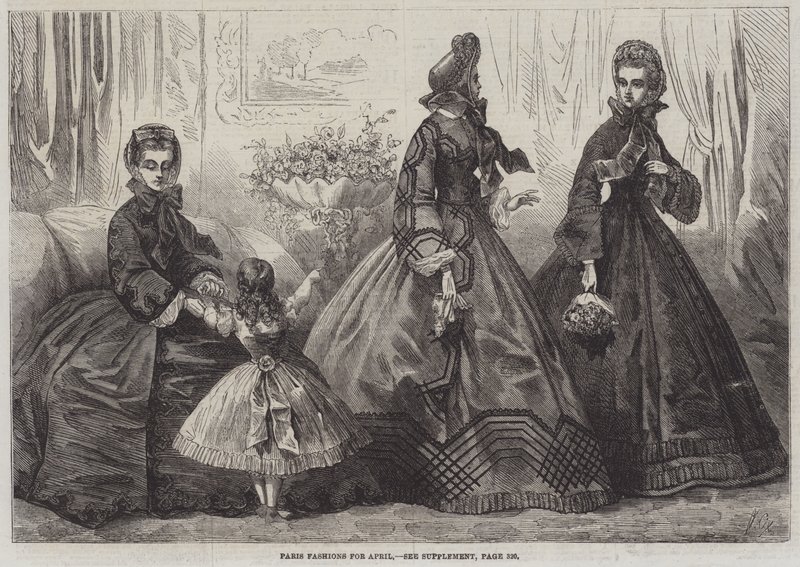 Mode di Parigi per Aprile da Frederic Theodore Lix