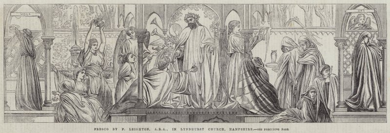 Affresco nella chiesa di Lyndhurst, Hampshire da Frederic Leighton