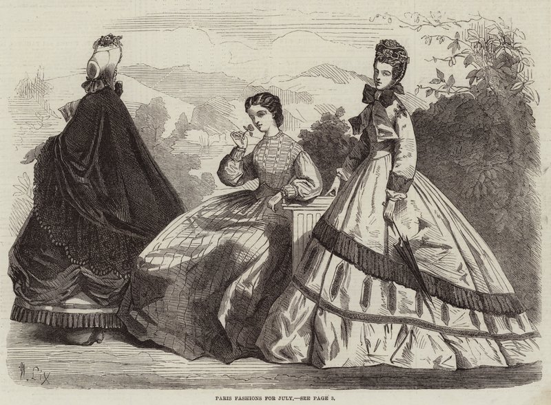 Moda parigina per luglio da Frederic Theodore Lix