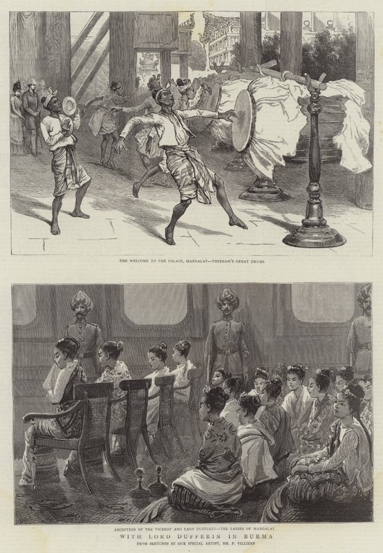 Con Lord Dufferin in Birmania da Frederic Villiers