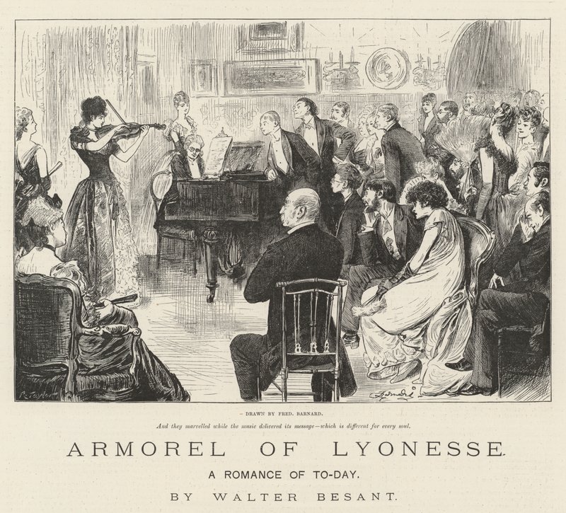 Armorel di Lyonesse, un romanzo di oggi, di Walter Besant da Frederick Barnard