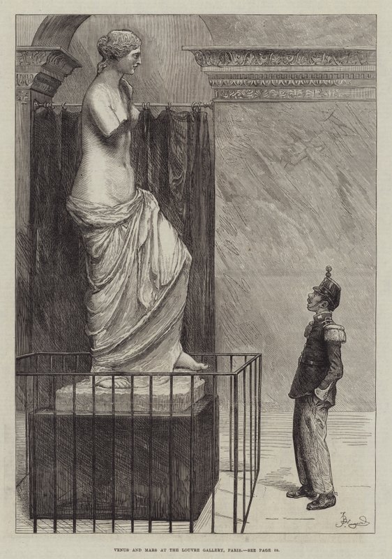 Venere e Marte alla Galleria del Louvre, Parigi da Frederick Barnard