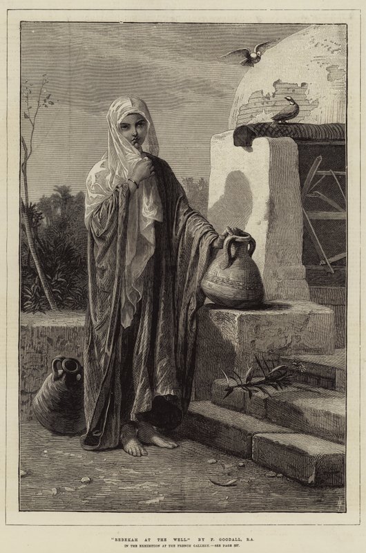Rebecca al pozzo da Frederick Goodall