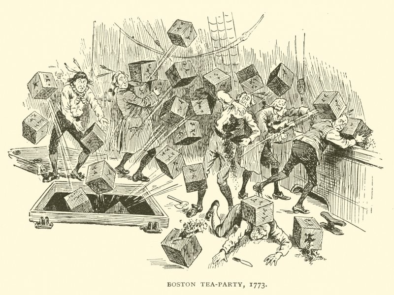 Boston Tea Party, 1773 da Frederick Burr Opper
