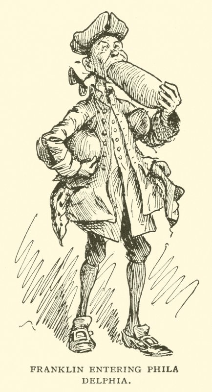Franklin entra a Filadelfia da Frederick Burr Opper
