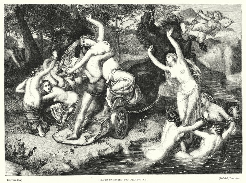 Plutone rapisce Proserpina da Frederick Richard Pickersgill