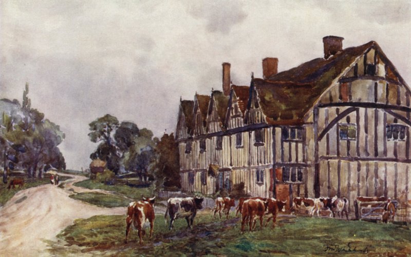 Casa a Cinque Frontoni, Long Itchington da Frederick William Newton Whitehead