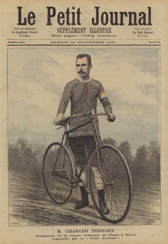 Charles Terront, vincitore della corsa ciclistica Parigi-Brest da French School