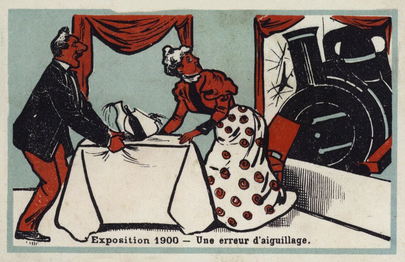 Esposizione 1900 - un errore di commutazione da French School