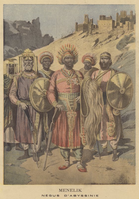Menelik, Negus di Abissinia da French School