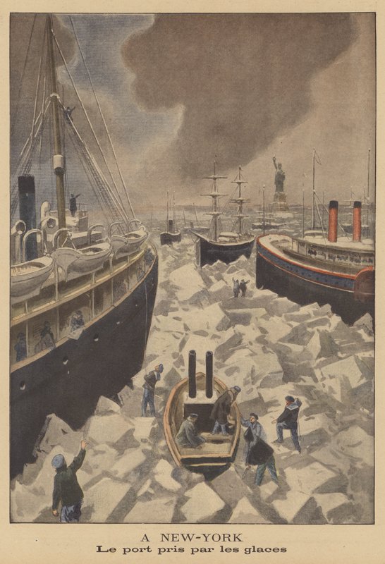 Porto di New York bloccato dal ghiaccio da French School