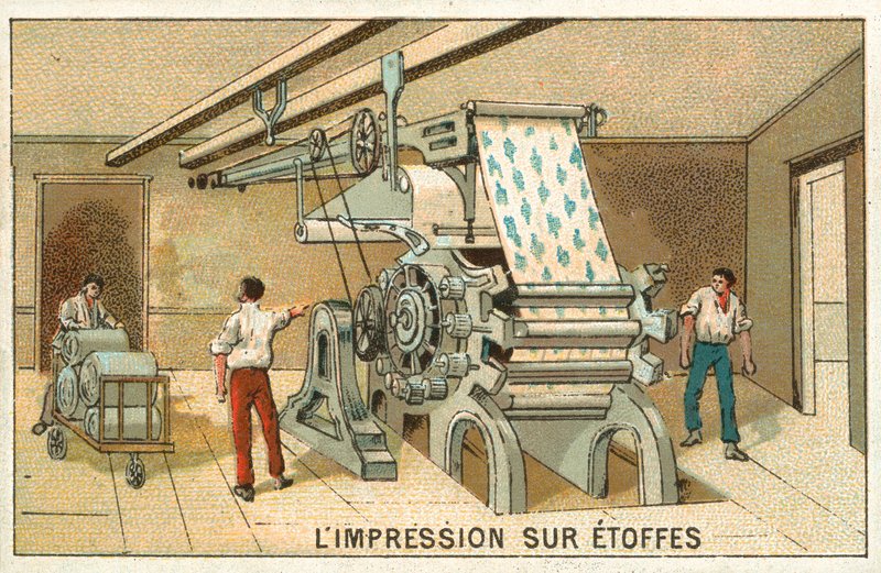 Stampa su tessuto da French School