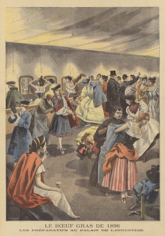 Processione del Bue Grasso a Parigi, 1896 da French School
