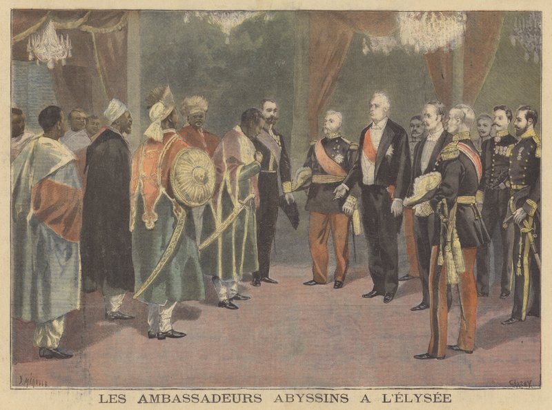 Gli ambasciatori abissini al Palazzo dell