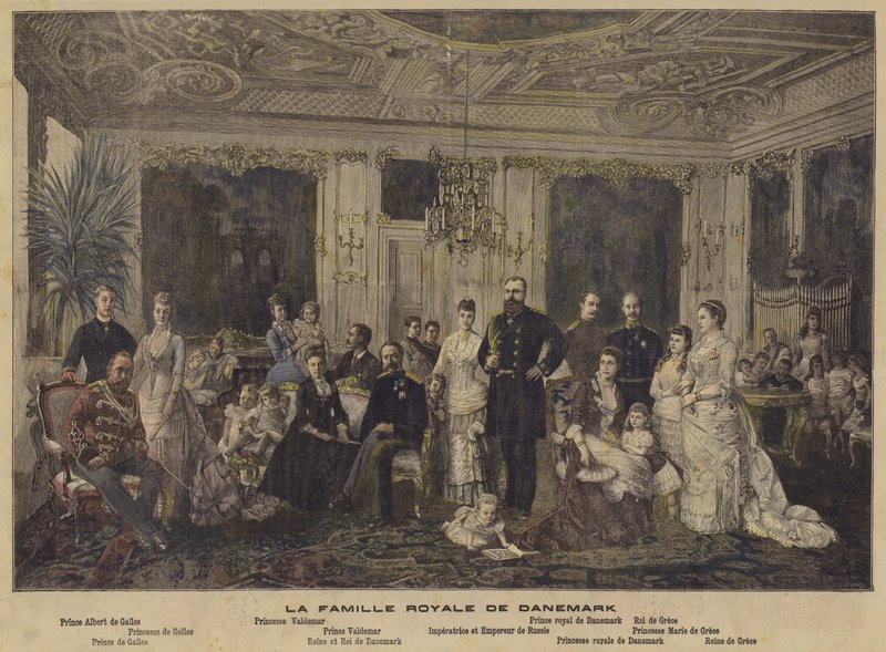 La famiglia reale danese da French School