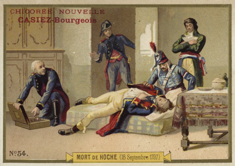 La morte del generale Hoche, 18 settembre 1797 da French School