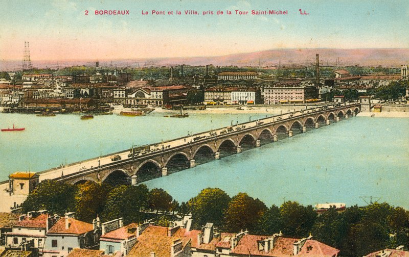 Bordeaux, il ponte, la città da French Photographer