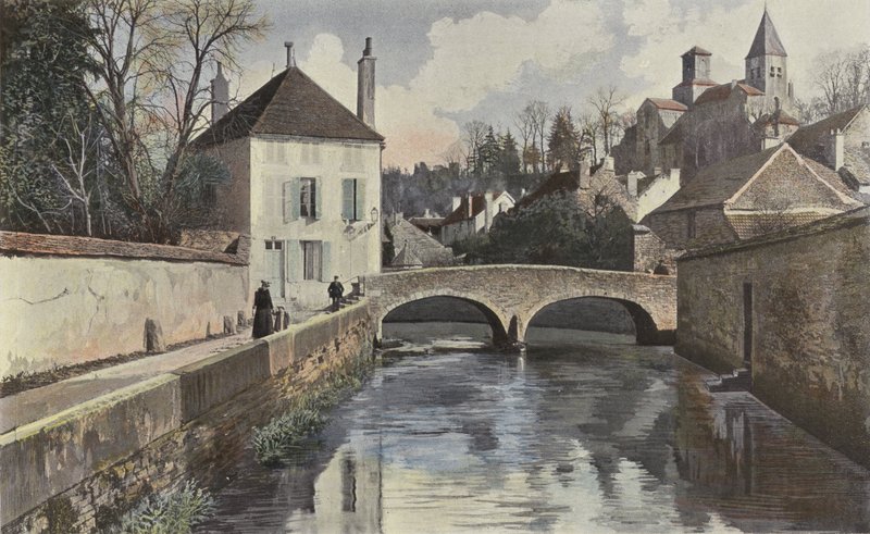 Chatillon-sur-Seine, Chiesa di Saint-Vorles e Perthuis-au-Loup da French Photographer