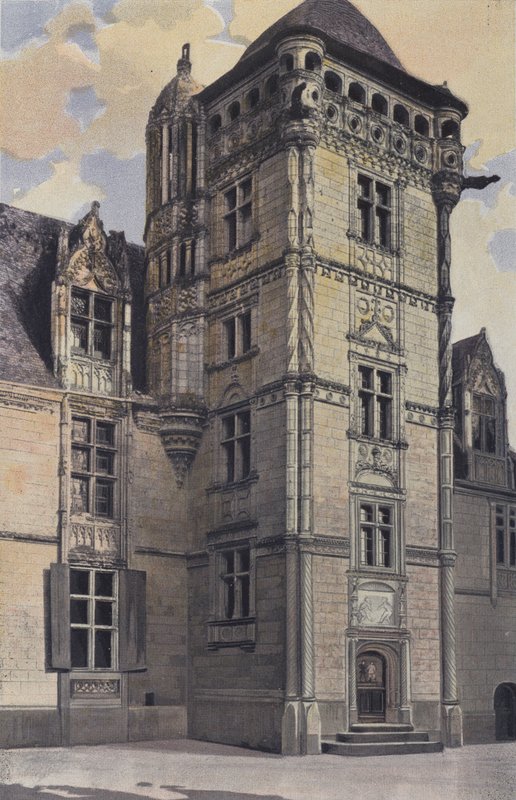 Chemaze, Castello di Saint-Ouen, Torre della scala da French Photographer