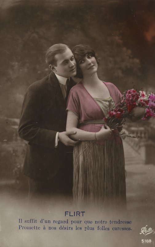 Coppia che flirta da French Photographer