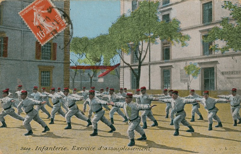 Fanteria francese in esercitazione da French Photographer