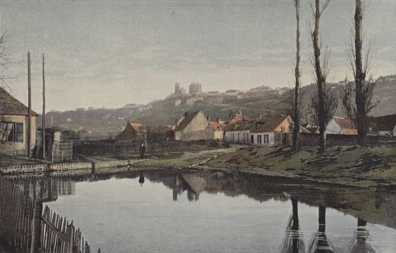 Laon, Vista generale dalla pianura da French Photographer