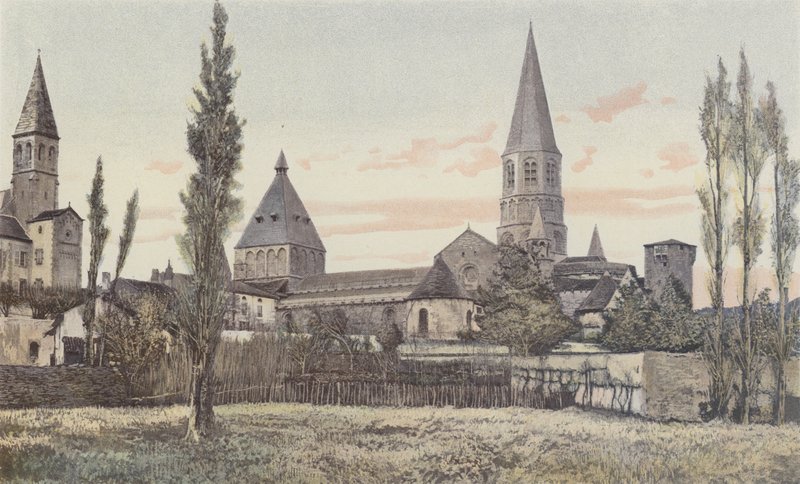 Le Dorat, Chiesa, Insieme sud da French Photographer