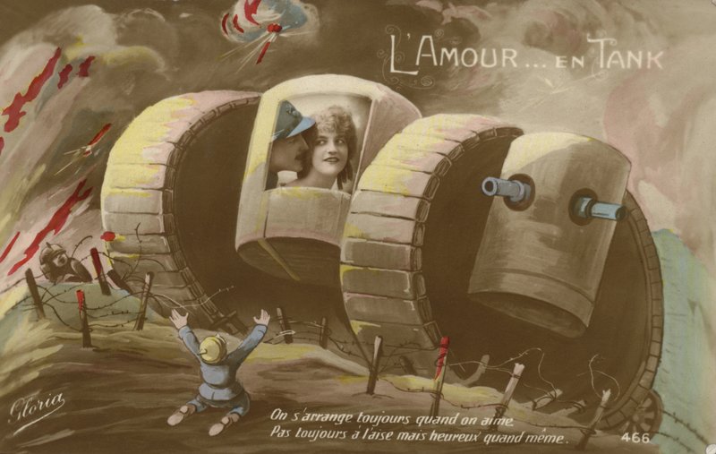 Romanticismo in un carro armato da French Photographer
