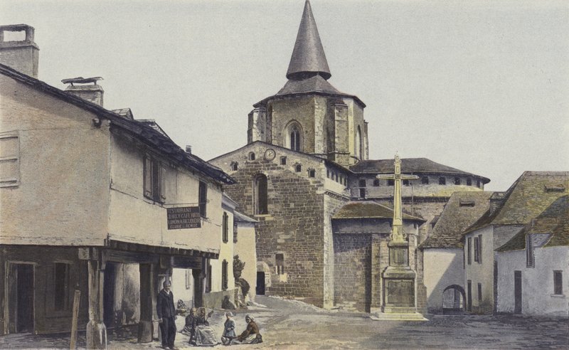 Saint-Savin, Chiesa, Insieme Sud da French Photographer