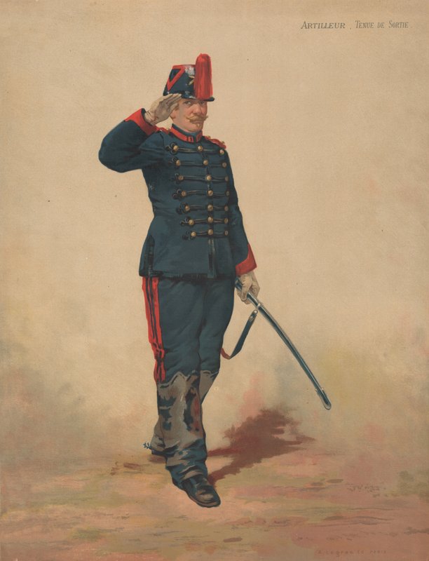 Artigliere, Uniforme da Uscita da French School