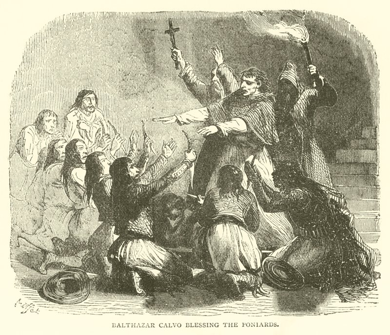 Balthazar Calvo benedice i pugnali da French School