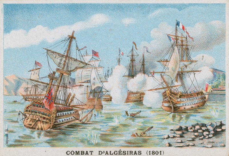 Battaglia di Algeciras, 1801 da French School